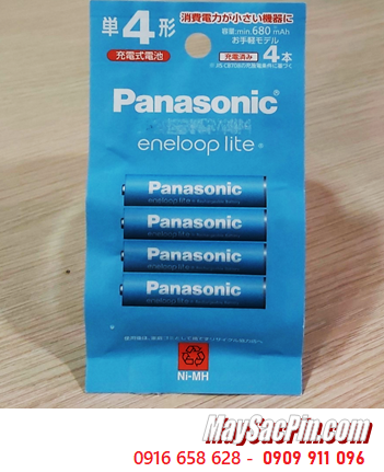 Panasonic EneloopLite BK-4LCD/4H, Pin sạc AAA680mAh 1.2v EneloopLite BK-4LCD/4H /Nội địa Nhật _chữ Nhật (Vỉ 2viên)